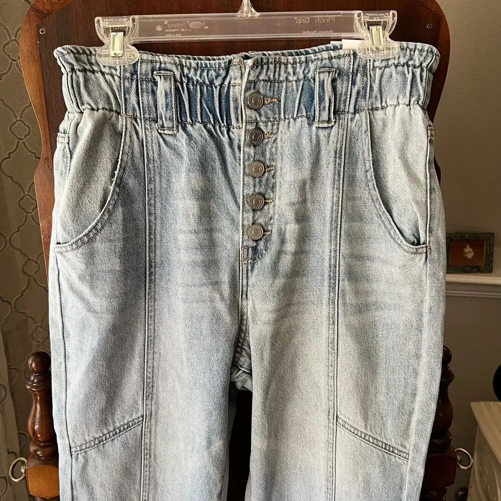 Kancan Bronte Ultra High Rise Paperbag Mom Jeans size 27 - Picture 2 of 11